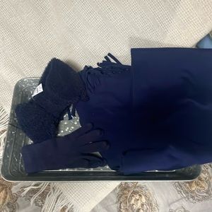 Navy Blue Winter Accessory Bundle